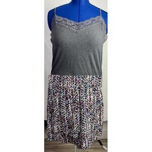 cabi abstract print skirt stretchy waist mini skirt womens small y2k artsy